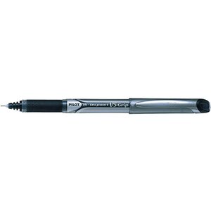 Stylo Roller Hi-Tecpoint V5 Grip Pointe Fine Noir PILOT