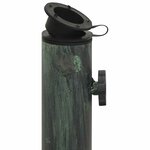 vidaXL Socle de parasol Vert 40x40x32 cm Fonte