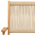 vidaXL Chaises de jardin pliantes lot de 4 beige bois d'acacia massif