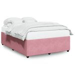 vidaXL Cadre de lit Rose 160x200 cm Velours