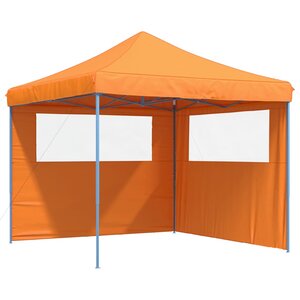 vidaXL Tente de réception pliable escamotable avec 2 parois latérales