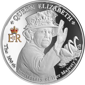 Pièce de monnaie en Argent 1 Dollar g 31.1 (1 oz) Millésime 2026 QUEEN ELIZABETH II