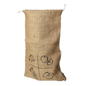 2 sacs en jute 50 x 30 cm