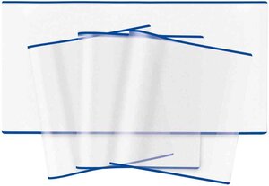 Lot de 10 Protège livre (H) 300 x (L) 540 mm Transparent HERMA