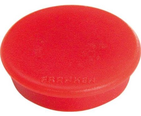 Paquet de 10 Aimants Ronds diam 24 mm Rouge FRANKEN