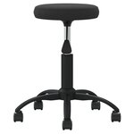 Chaise fauteuil siège pivotante de bureau informatique étude velours noir 02_0024167