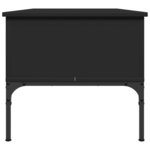 vidaXL Table basse noir 100x50x45 cm bois d'ingénierie et métal