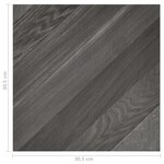 vidaXL Dalles de plancher autoadhésives 55 Pièces PVC 5 11 m² gris rayé
