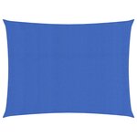 vidaXL Voile d'ombrage 160g/m² rectangulaire bleu 3 5x4 5 m PEHD
