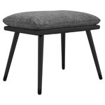 vidaXL Repose-pied Gris clair 45x29 5x35 cm Tissu et similicuir