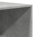 vidaXL Garde-robe gris béton 80x50x200 cm bois d'ingénierie