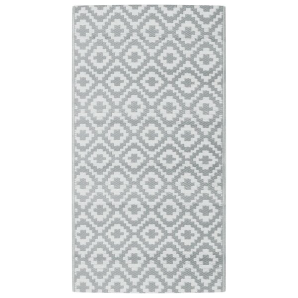 vidaXL Tapis d'extérieur Gris 80x150 cm PP