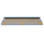 vidaXL Tapis d'escalier 15 Pièces 65x21x4 cm Bleu