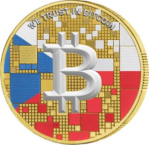 Monnaie CZECH REPUBLIC Bitcoin Nations Satoshi Gilded Medaille Argent 2026