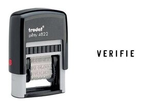 tampon à formules Printy 4822 pour comptabilité (FR) TRODAT