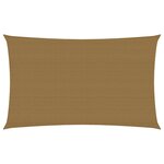 vidaXL Voile d'ombrage 160 g/m² Taupe 2x4 5 m PEHD