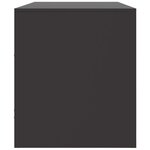 vidaXL Meuble TV noir 99x39x44 cm acier