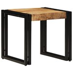 Table basse vidaXL 40x50x38 cm en bois de manguier brut