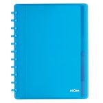 Cahier spirales atoma a4 - petits carreaux - 120 pages - assorties