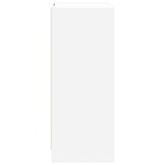vidaXL Buffet avec LED blanc 77x34x85 cm bois d'ingénierie