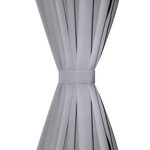 vidaXL Rideau occultant avec œillets métalliques 270 x 245 cm Gris