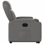 vidaXL Fauteuil inclinable Gris foncé Tissu