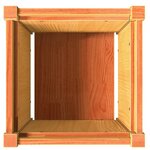vidaXL Jardinière cire marron 40x40x40 cm bois de pin massif