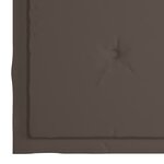 vidaXL Chaises Batavia lot de 2 et coussins taupe Bois de teck massif