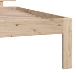 vidaXL Cadre de lit bois de pin massif 100x200 cm