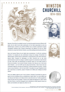 Document philatélique - Winston Churchill (1874-1965)