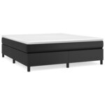 vidaXL Sommier à lattes de lit avec matelas Noir 160x200 cm