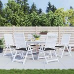 vidaXL Coussins de chaise jardin lot de 6 noir 40x40x4 cm tissu oxford