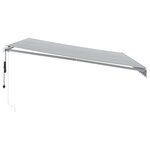 vidaXL Auvent rétractable automatique avec LED anthracite et blanc