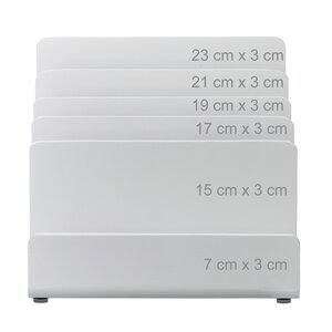 Trieur de documents porte-lettres organiseur bureau bambou blanc 13_0002902