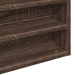 vidaXL Armoire à vitrine chêne marron 100x8 5x50 cm bois d'ingénierie