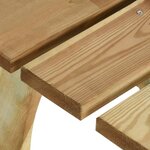 vidaXL Ensemble à manger de jardin 4 Pièces Bois de pin imprégné