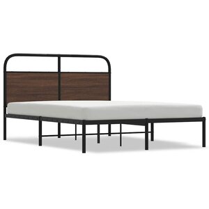 vidaXL Cadre de lit sans matelas 140x200 cm chêne marron