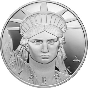 Pièce de monnaie en Argent 1000 Satoshi g 31.1 (1 oz) Millésime 2023 United Crypto States STATUE OF LIBERTY