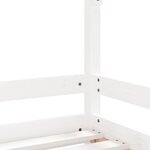 vidaXL Cadre de lit pour enfants blanc 90x190 cm bois de pin massif