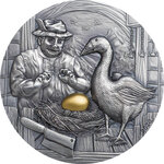 Pièce de monnaie en Argent 10 Dollars g 62.2 (2 oz) Millésime 2020 Famous Fables GOOSE THAT LAID THE GOLDEN EGG