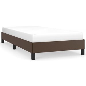 vidaXL Cadre de lit Marron 80x200 cm Similicuir