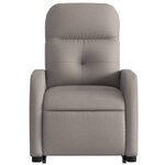 vidaXL Fauteuil inclinable taupe tissu