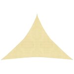 vidaXL Voile d'ombrage 160 g/m² Beige 4x4x4 m PEHD