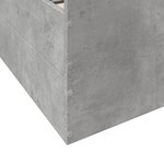 vidaXL Cadre de lit et tiroirs gris béton 100x200 cm bois d'ingénierie