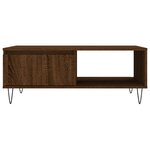 vidaXL Table basse chêne marron 90x60x35 cm bois d'ingénierie