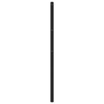 vidaXL Tête de lit métal noir 180 cm