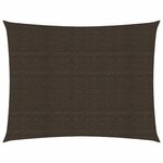 vidaXL Voile d'ombrage 160 g/m² Marron 2 5x4 5 m PEHD