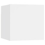 vidaXL Tables de chevet 2 Pièces Blanc 30 5x30x30 cm Bois d'ingénierie