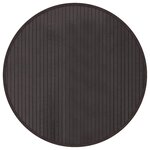 vidaXL Tapis rond marron foncé 60 cm bambou