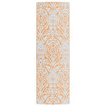vidaXL Tapis d'extérieur orange et blanc 80x250 cm PP